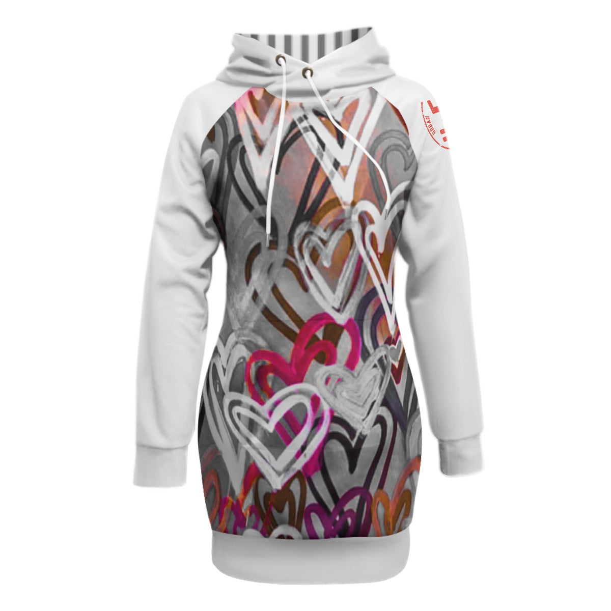 Urban Exile Raglan Sleeve Hoodie Dress